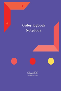 Order Log Book 204 pages 8.5x11 Inches