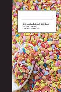 Composition Notebook Candy Sprinkles
