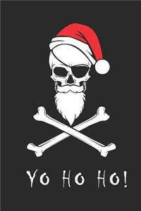 Pirate Santa Yo Ho Ho Christmas Notebook