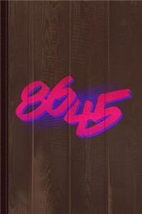 Retro 86 45 Impeach Anti-Trump Journal Notebook