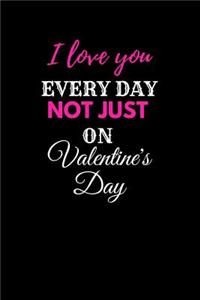 I Love You Every Day Not Just on Valentines Day