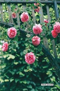 Floral Journal - Falling Rose - (Unruled)