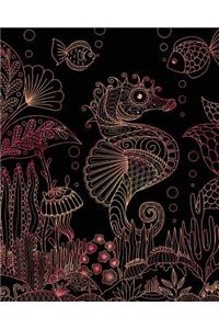 Bullet Journal Notebook Seahorse Drawing 6