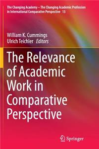 Relevance of Academic Work in Comparative Perspective