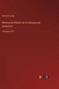 Rheinische Blätter für Erziehung und Unterricht