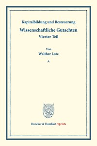 Kapitalbildung Und Besteuerung