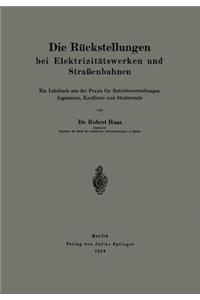 Die Rückstellungen Bei Elektrizitätswerken Und Straßenbahnen