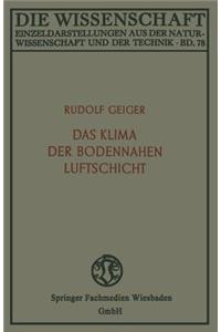 Das Klima der bodennahen Luftschicht