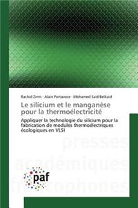 Le Silicium Et Le Manganèse Pour La Thermoélectricité