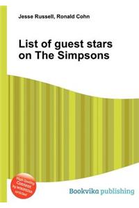 List of Guest Stars on the Simpsons