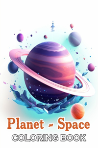 Planet and Space Coloring Book