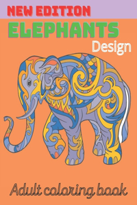 NEW Collection ELEPHANT design coloring book