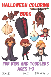 Halloween Coloring Book for Kids and Toddlers Ages 1-3