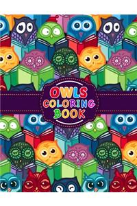Owls Coloring Book