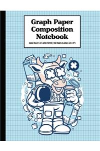 Graph Paper Composition Notebook Quad Rule 5x5 Grid Paper - 150 Sheets (Large, 8.5 x 11