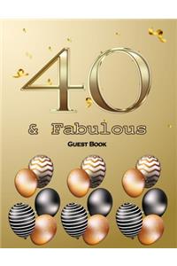40 &Fabulous Guest Book