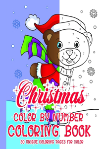 Christmas Color By Number Coloring Book 30 Unique Coloring Pages for Color