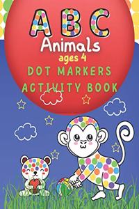 Dot markers activity book ABC animals