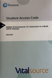 Access Code Card for Adobe Dreamweaver CC Classroom in a Book (2018 release)