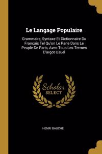 Langage Populaire