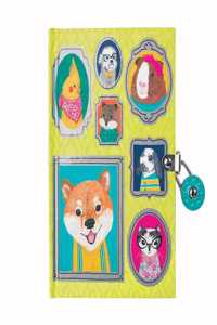 Pet Portraits Locked Diary