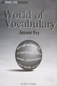 World of Vocabulary Orange Level Answer Key 1996c