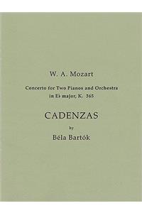 Cadenzas to Mozart's Concerto for 2 Pnos and Orch.