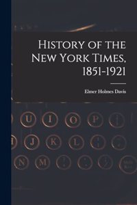 History of the New York Times, 1851-1921