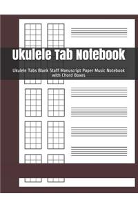Ukulele Tab Notebook