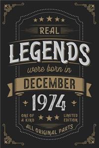 Real Legends were born in December 1974
