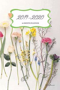2019 - 2020 18 Month Planner; Wildflowers