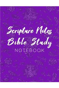 Scripture Notes Bible Study Notebook