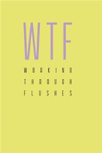 Working Through Flushes, an Up to Date Journal Workbook with Quotes, Songs & Colouring to Explore Premature Menopause; Anxiety, Osteoporosis... Feeling to Healing