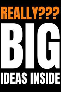 Entrepreneur's Notebook Really Big Ideas Inside