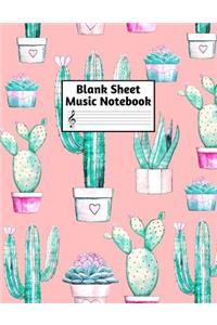Blank Sheet Music Notebook