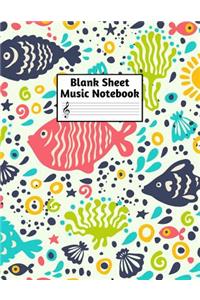 Blank Sheet Music Notebook