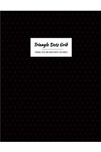 Triangle Dots Grid Graph Paper 1cm Tridots
