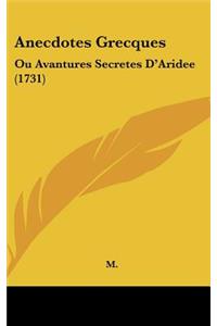 Anecdotes Grecques