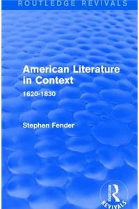 American Literature in Context