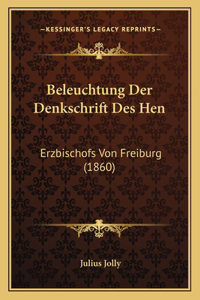 Beleuchtung Der Denkschrift Des Hen