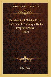 Esquisse Sur L'Origine Et Le Fondement Economique De La Propriete Privee (1887)