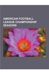 American Football League Championship Seasons