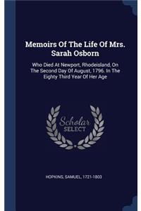 Memoirs Of The Life Of Mrs. Sarah Osborn