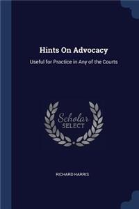 Hints On Advocacy
