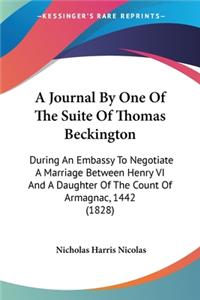 Journal By One Of The Suite Of Thomas Beckington
