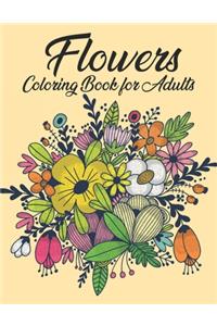 Flowers Coloring Book For Adults