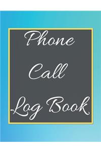 Phone Call Log Book