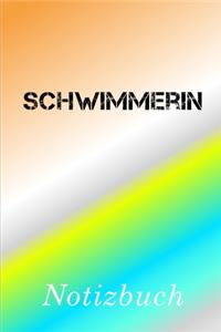 Schwimmerin Notizbuch