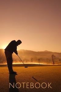 Golf Silhouette Notebook