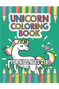 Unicorn Coloring Book for Kids Ages 2-4